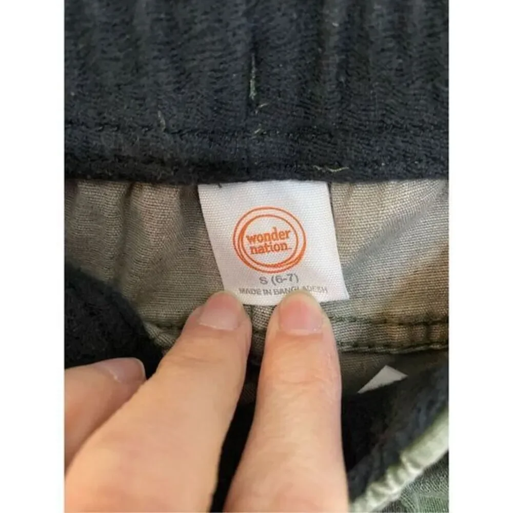 Toddler boys size small 6–7 Wonder‎ nation, drawstring camel pants